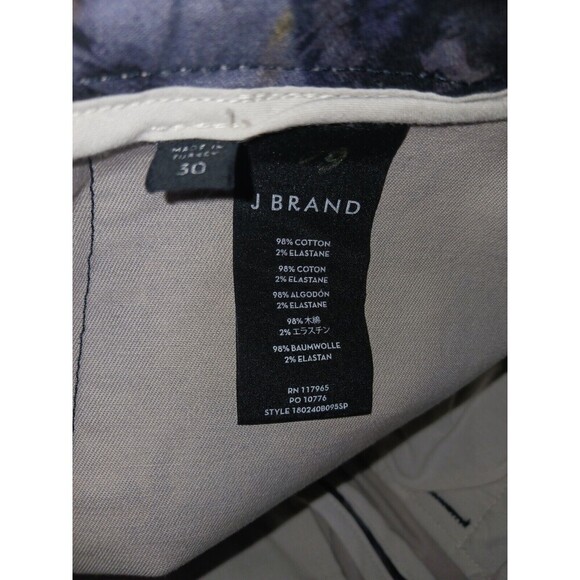 J BRAND Men's Trousers Pants 30 Hydrox Military‎ Slim Spero Print Purple Black - Picture 2 of 13